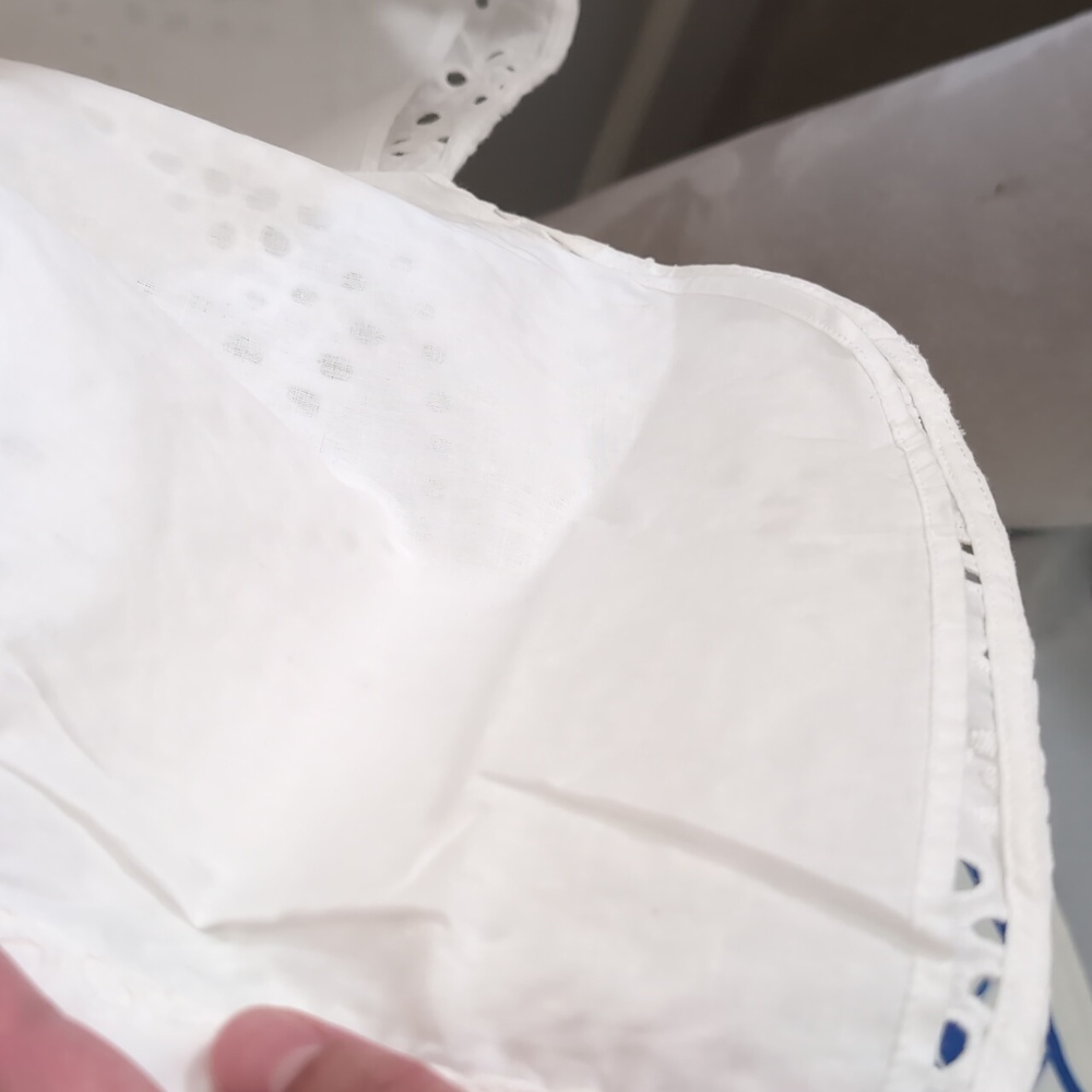 ZARA WOMAN $109 EMBROIDERED EYELET SHIRT DRESS ZW COLLECTION WHITE | 3129/265 - Picture 7 of 9